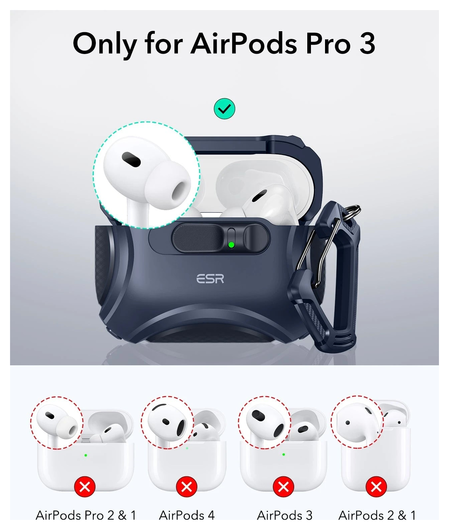 ESR Cyber FlickLock AirPods Pro 3 (2025) Hoesje MagSafe Blauw afbeelding 10