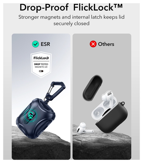 ESR Cyber FlickLock AirPods Pro 3 (2025) Hoesje MagSafe Blauw afbeelding 3