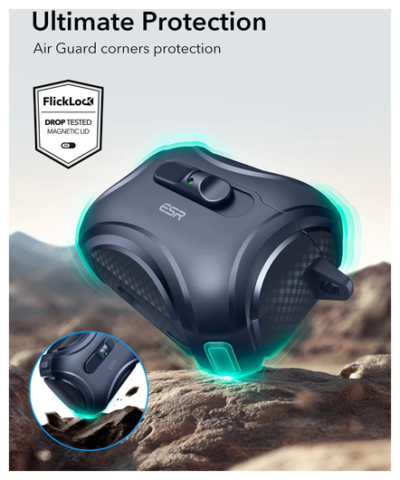 ESR Cyber FlickLock AirPods Pro 3 (2025) Hoesje MagSafe Blauw afbeelding 6