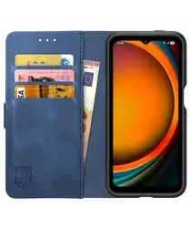 Rosso Element Samsung Galaxy Xcover 7 Pro Hoesje Book Case Wallet Blauw afbeelding