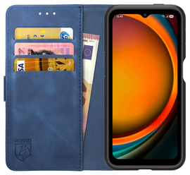 Rosso Element Samsung Galaxy Xcover 7 Pro Hoesje Book Case Wallet Blauw