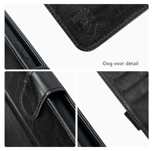 Rosso Element Samsung Galaxy A17 Hoesje Book Case Wallet Zwart afbeelding 6