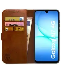 Rosso Element Samsung Galaxy A17 Hoesje Book Case Wallet Bruin afbeelding