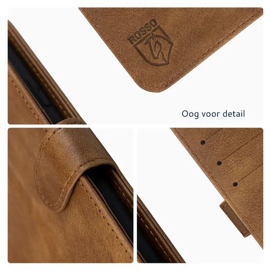 Rosso Element Samsung Galaxy A17 Hoesje Book Case Wallet Bruin afbeelding 4