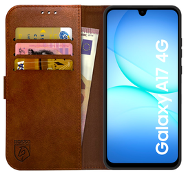 Rosso Element Samsung Galaxy A17 Hoesje Book Case Wallet Bruin