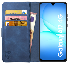 Rosso Element Samsung Galaxy A17 Hoesje Book Case Wallet Blauw