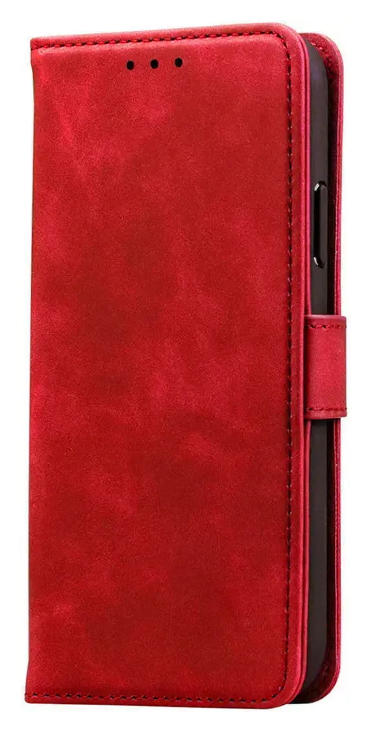 Rosso Element Samsung Galaxy A17 Hoesje Book Case Wallet Rood afbeelding 10
