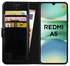 Rosso Element Xiaomi Redmi A5 Hoesje Book Case Wallet Zwart