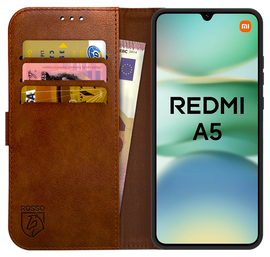 Rosso Element Xiaomi Redmi A5 Hoesje Book Case Wallet Bruin