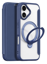 Dux Ducis Skin X Pro Apple iPhone 17 Hoesje MagSafe Book Case Blauw afbeelding