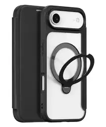 Dux Ducis Skin X Pro iPhone Air Hoesje MagSafe RFID Book Case Zwart afbeelding