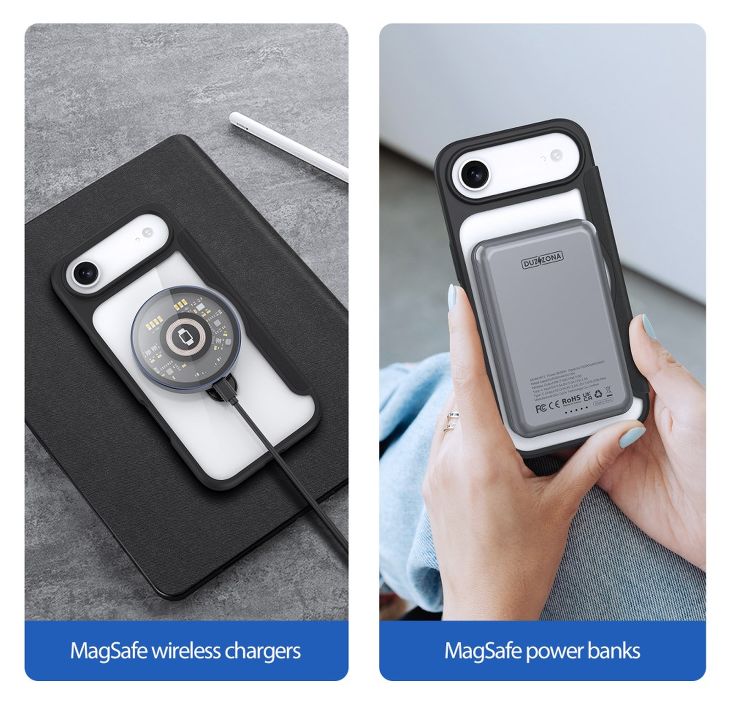 Dux Ducis Skin X Pro iPhone Air Hoesje MagSafe RFID Book Case Zwart afbeelding 6