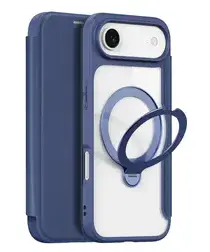 Dux Ducis Skin X Pro iPhone Air Hoesje MagSafe RFID Book Case Blauw afbeelding