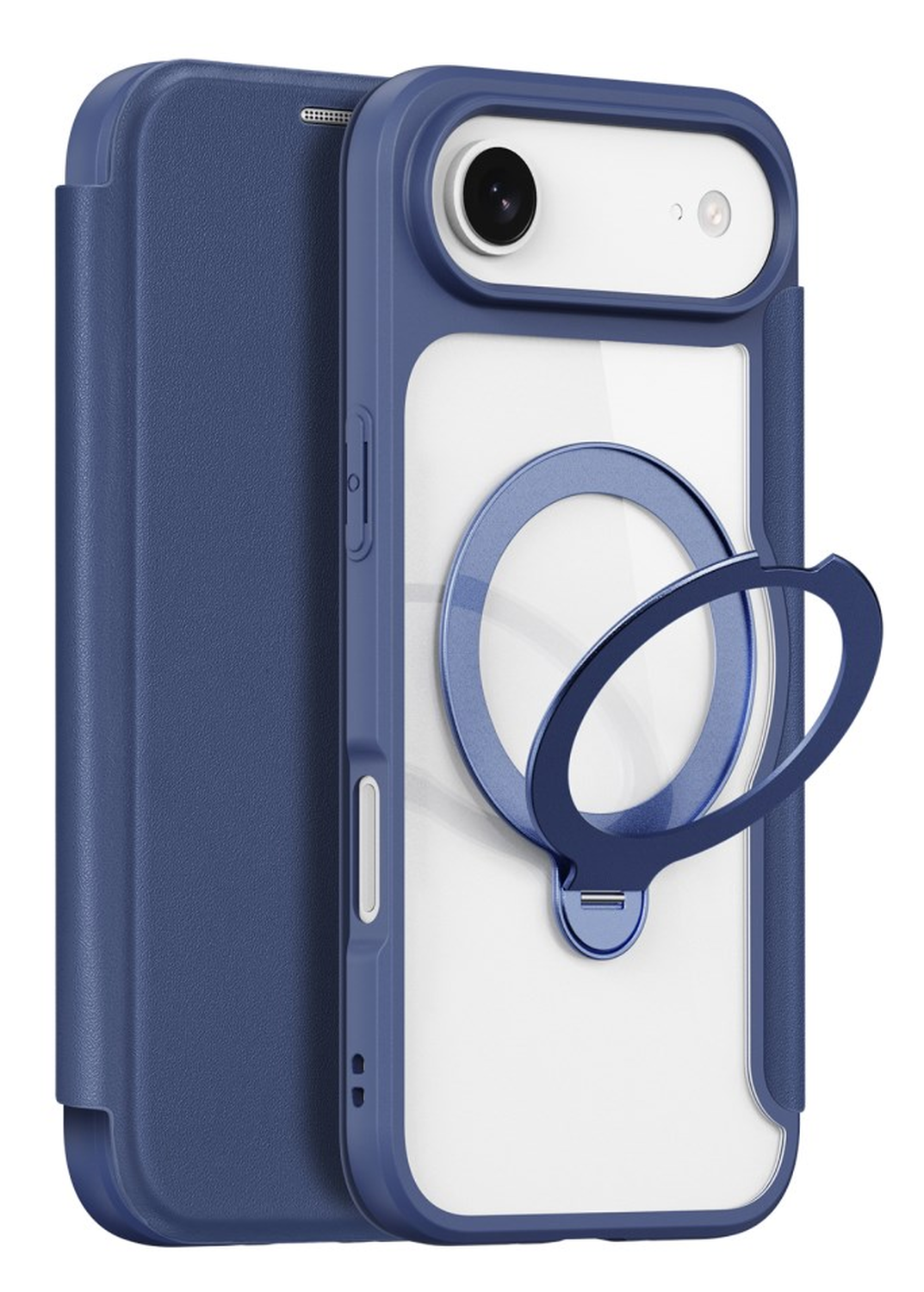 Dux Ducis Skin X Pro iPhone Air Hoesje MagSafe RFID Book Case Blauw afbeelding 1