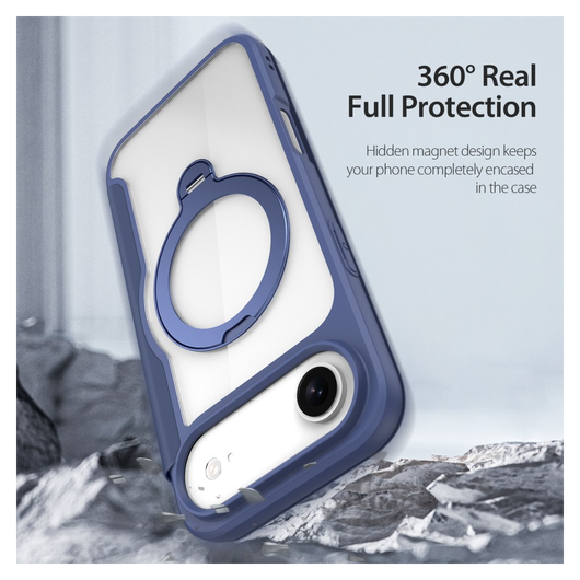 Dux Ducis Skin X Pro iPhone Air Hoesje MagSafe RFID Book Case Blauw afbeelding 2