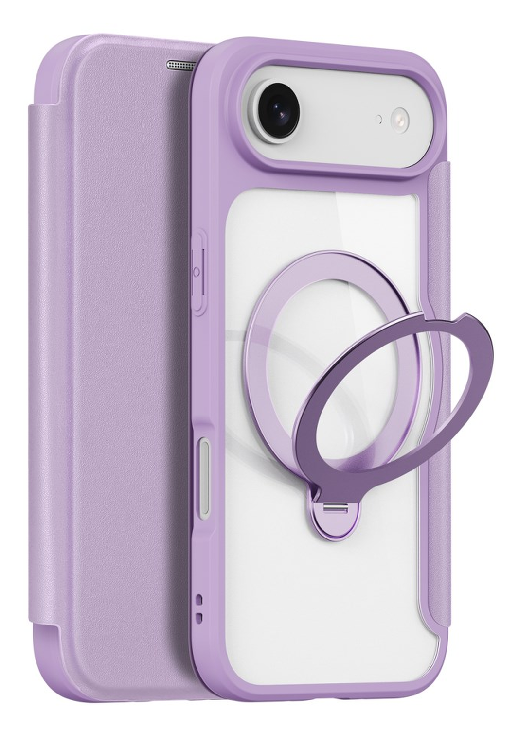 Dux Ducis Skin X Pro iPhone Air Hoesje MagSafe RFID Book Case Paars afbeelding 1