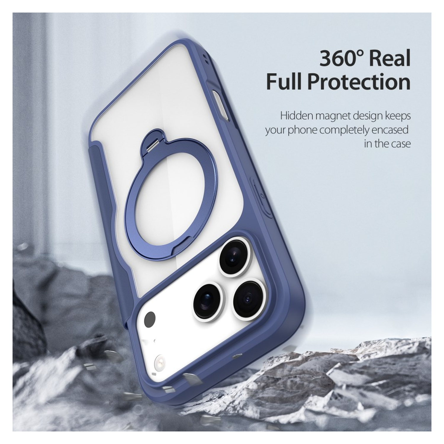 Dux Ducis Skin X Pro iPhone 17 Pro Max Hoesje MagSafe RFID Book Case Blauw afbeelding 2