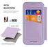 Dux Ducis Skin X Pro iPhone 17 Pro Max Hoesje MagSafe RFID Book Case Paars afbeelding 4