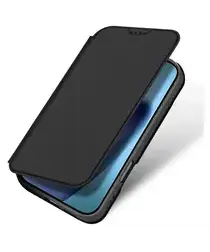 Dux Ducis Skin Pro Apple iPhone 17 Hoesje Portemonnee Book Case Zwart afbeelding