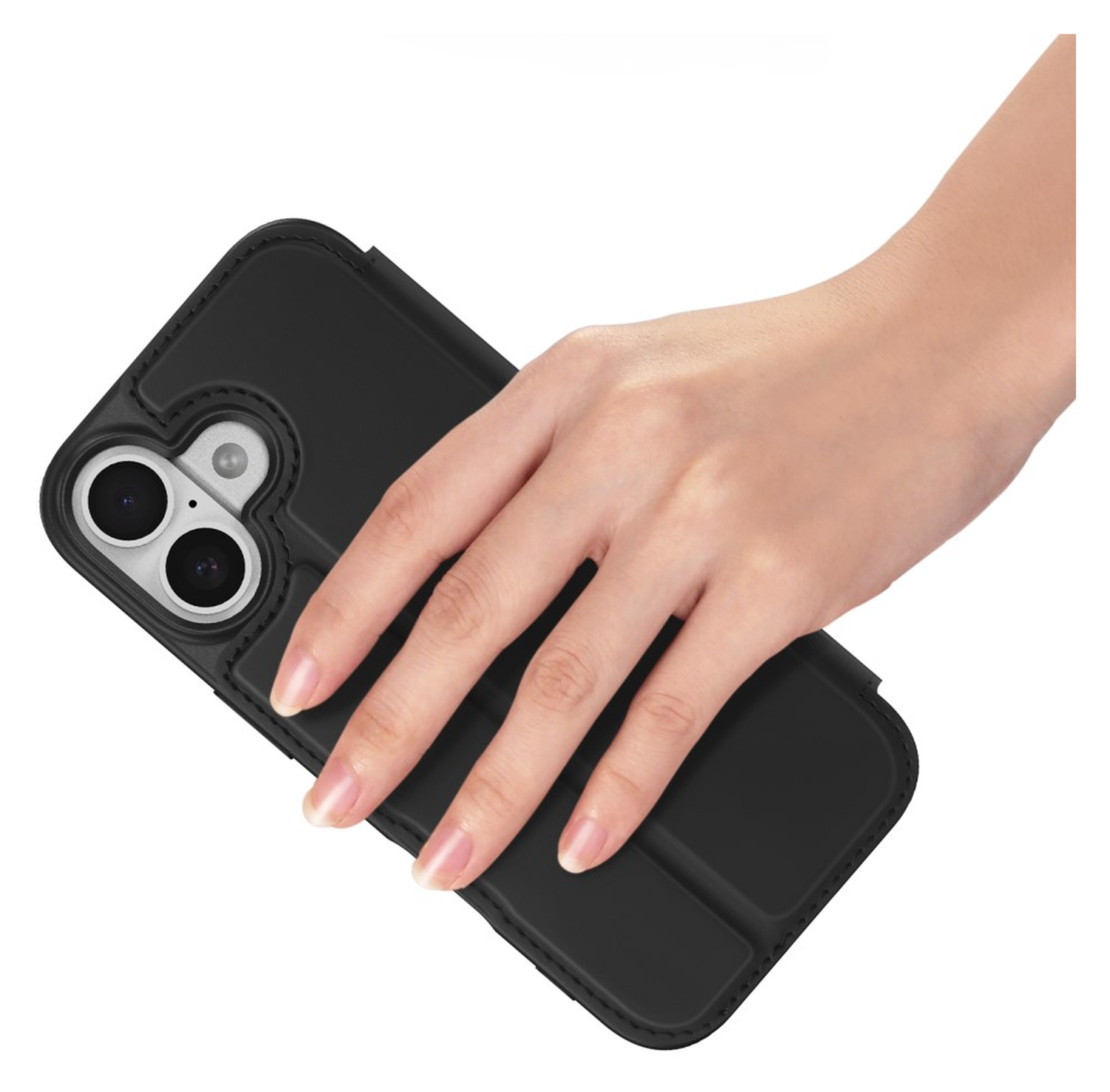 Dux Ducis Skin Pro Apple iPhone 17 Hoesje Portemonnee Book Case Zwart afbeelding 7