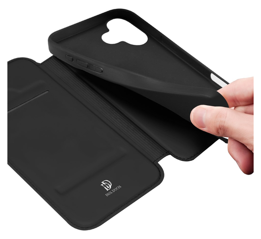 Dux Ducis Skin Pro Apple iPhone 17 Hoesje Portemonnee Book Case Zwart afbeelding 8
