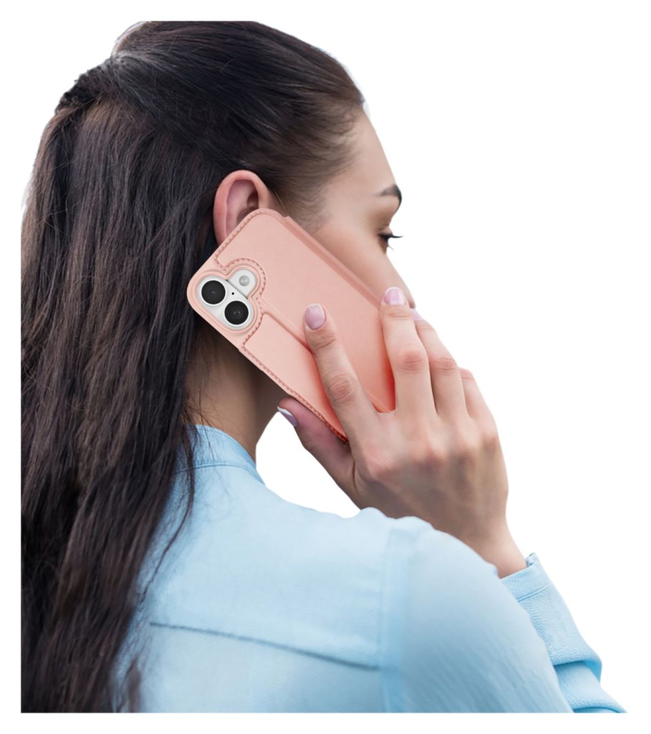 Dux Ducis Skin Pro Apple iPhone 17 Hoesje Portemonnee Book Case Roze afbeelding 9