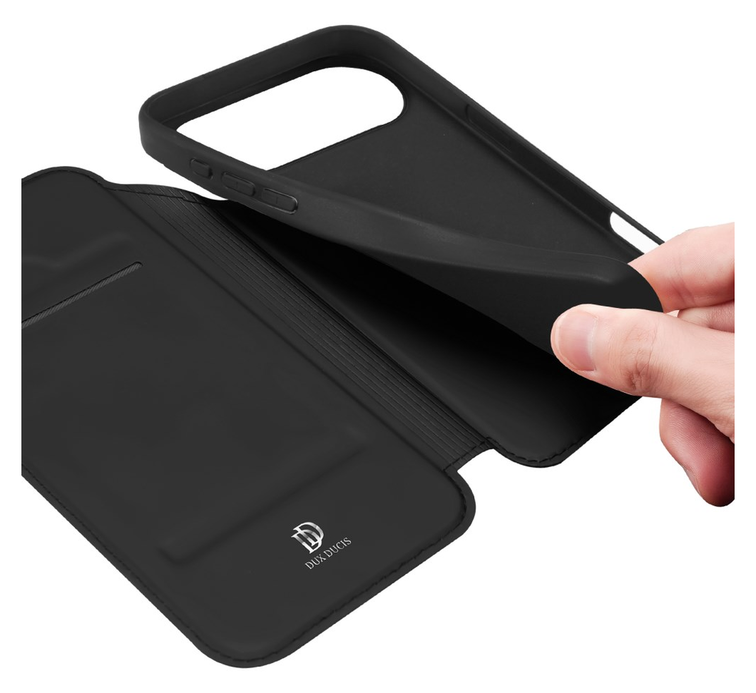Dux Ducis Skin Pro Apple iPhone 17 Air Hoesje Portemonnee Book Case Zwart afbeelding 8