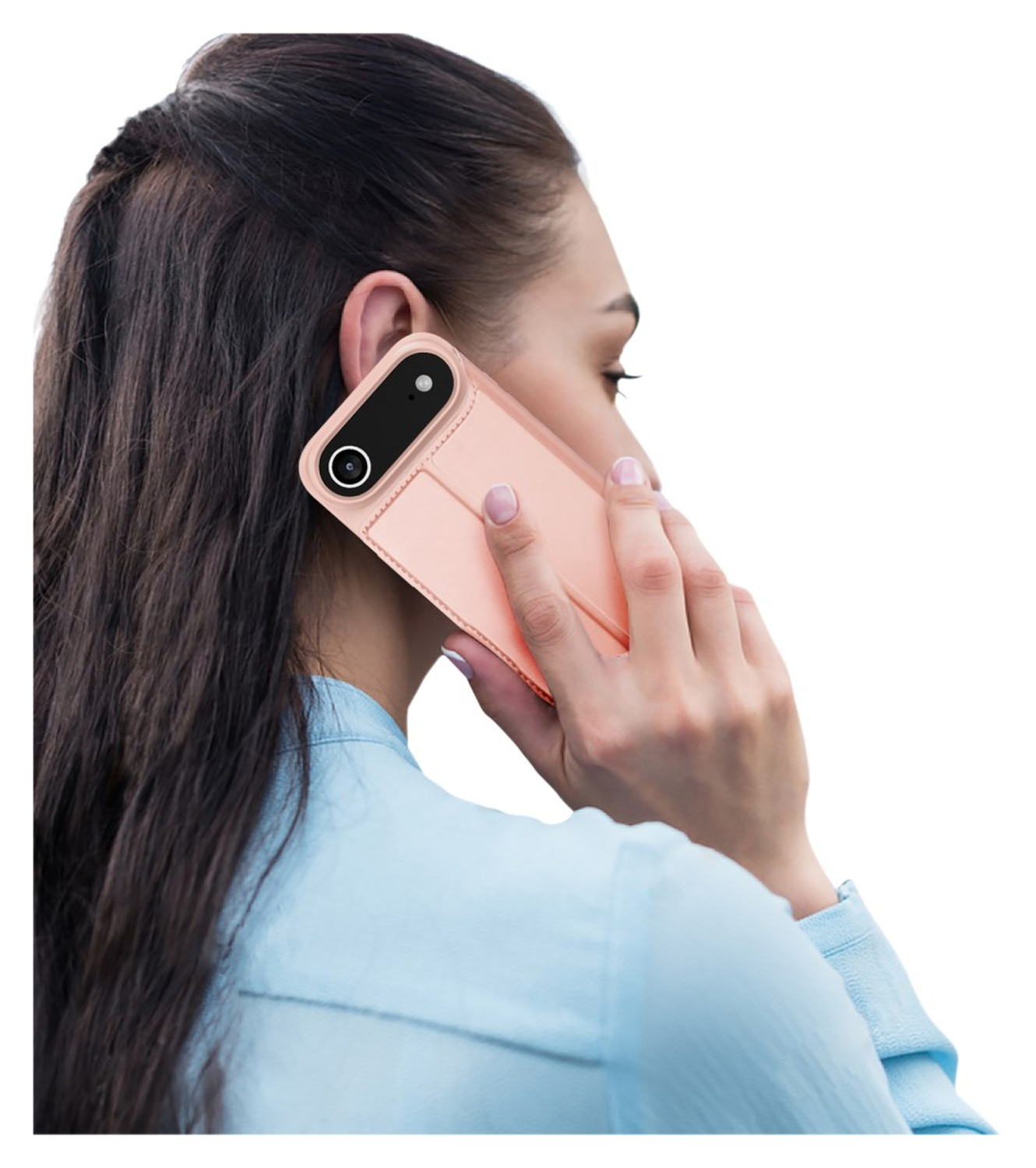 Dux Ducis Skin Pro Apple iPhone 17 Air Hoesje Portemonnee Book Case Roze afbeelding 9