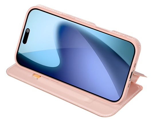 Dux Ducis Skin Pro Apple iPhone 17 Air Hoesje Portemonnee Book Case Roze afbeelding 6