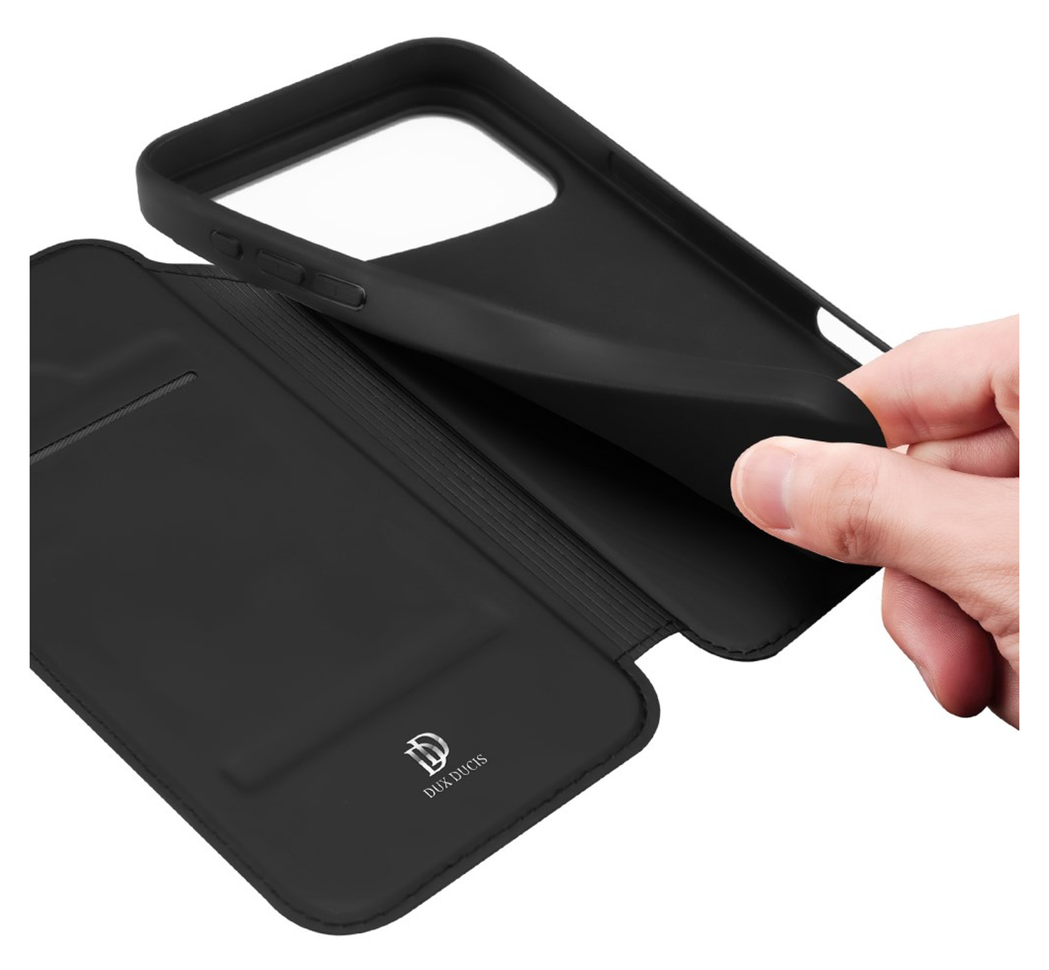 Dux Ducis Skin Pro Apple iPhone 17 Pro Hoesje Portemonnee Book Case Zwart afbeelding 8