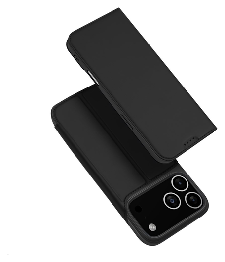 Dux Ducis Skin Pro Apple iPhone 17 Pro Hoesje Portemonnee Book Case Zwart afbeelding 4