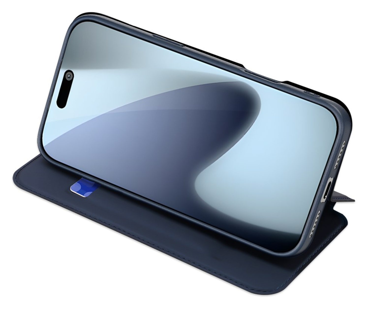Dux Ducis Skin Pro Apple iPhone 17 Pro Hoesje Portemonnee Book Case Blauw afbeelding 6