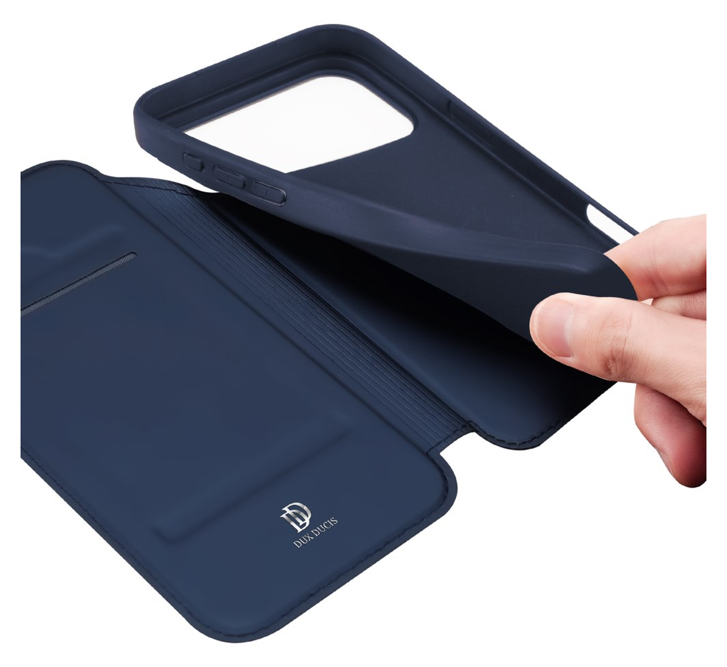 Dux Ducis Skin Pro Apple iPhone 17 Pro Hoesje Portemonnee Book Case Blauw afbeelding 8