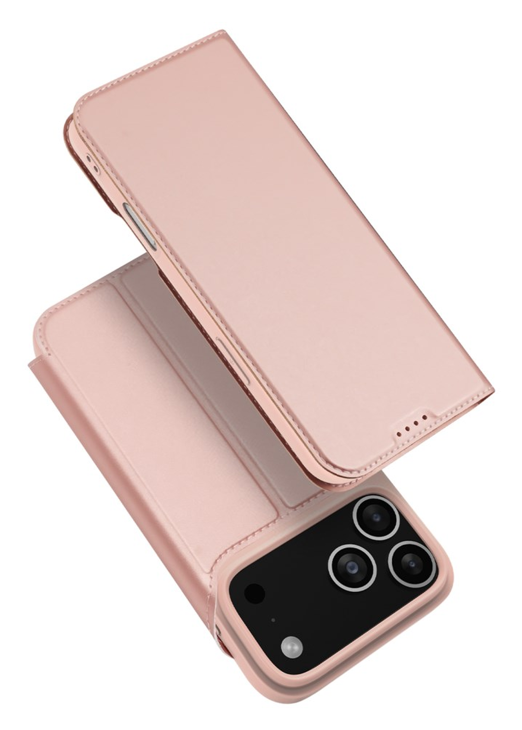 Dux Ducis Skin Pro Apple iPhone 17 Pro Hoesje Portemonnee Book Case Roze afbeelding 4