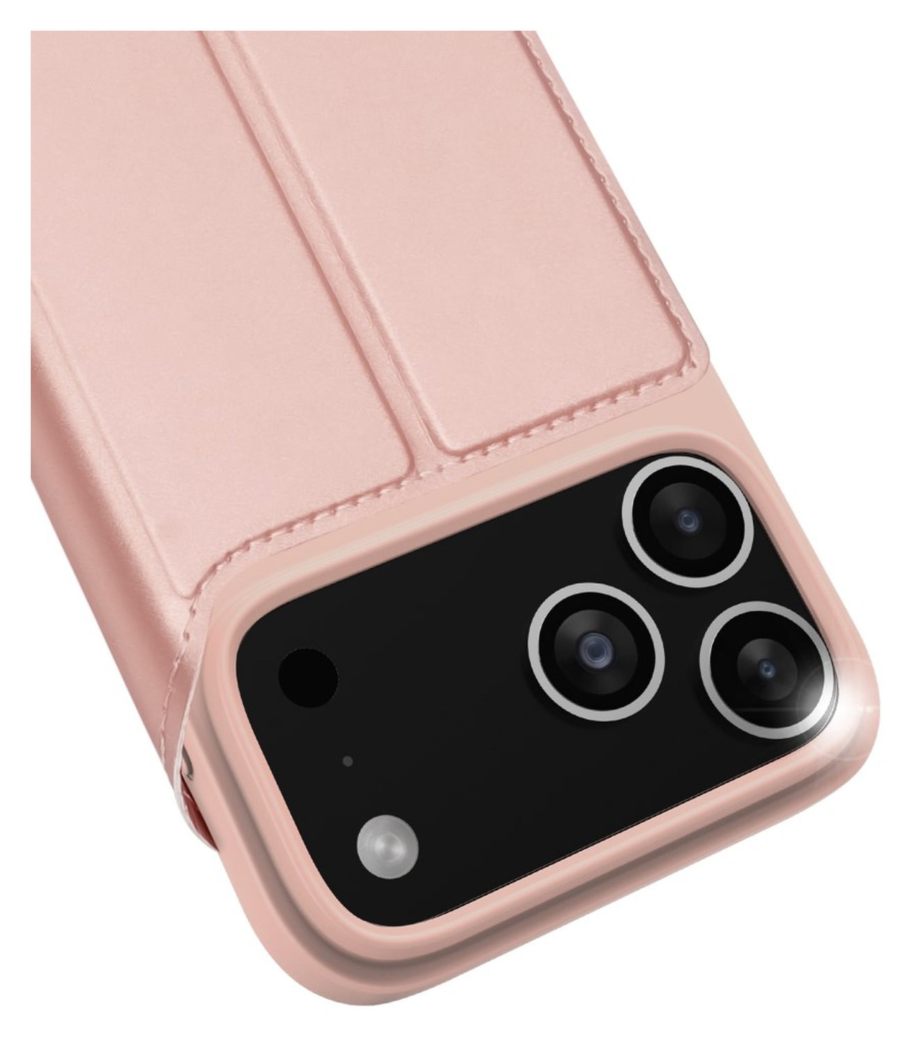 Dux Ducis Skin Pro Apple iPhone 17 Pro Hoesje Portemonnee Book Case Roze afbeelding 5