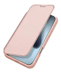 Dux Ducis Skin Pro Apple iPhone 17 Pro Max Hoesje Portemonnee Book Case Roze afbeelding