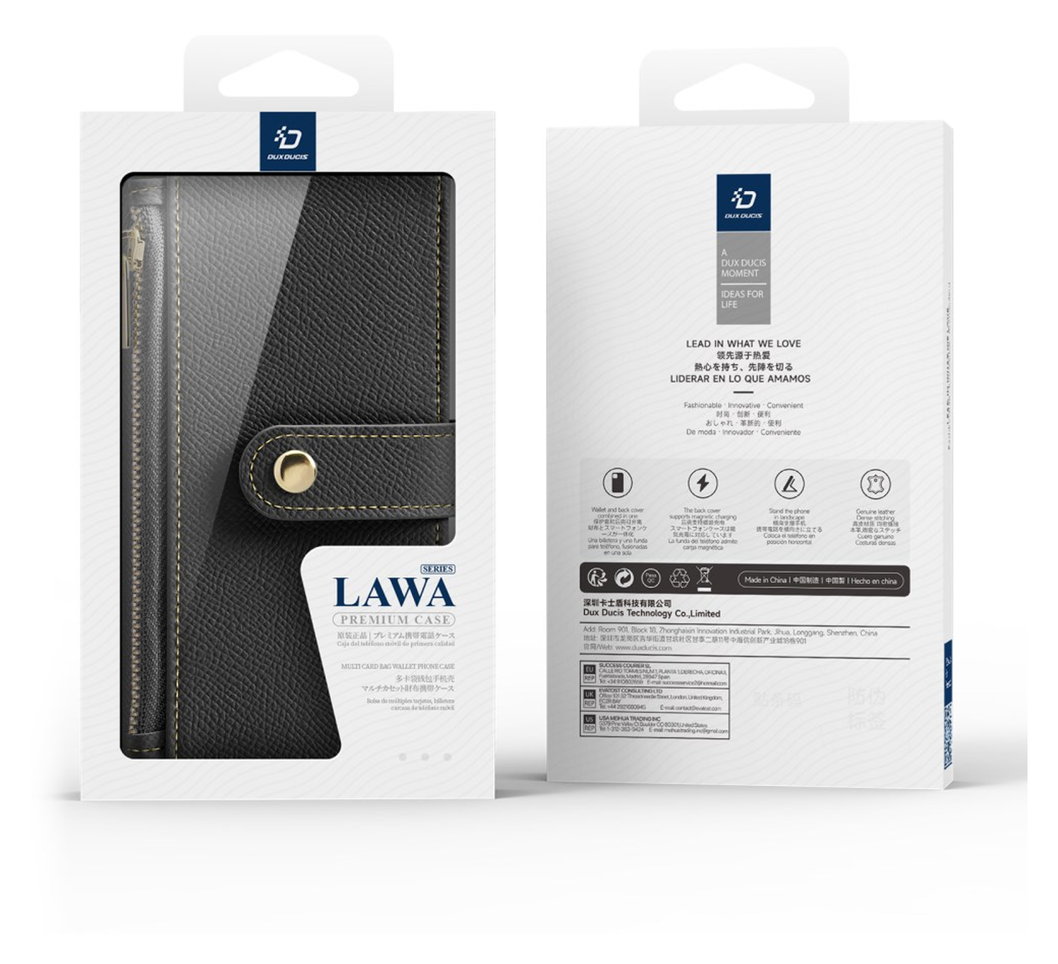Dux Ducis Lawa Apple iPhone 17 Hoesje 2-in-1 Wallet Book Case MagSafe Zwart afbeelding 12