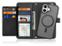 Dux Ducis Lawa Apple iPhone 17 Hoesje 2-in-1 Wallet Book Case MagSafe Zwart