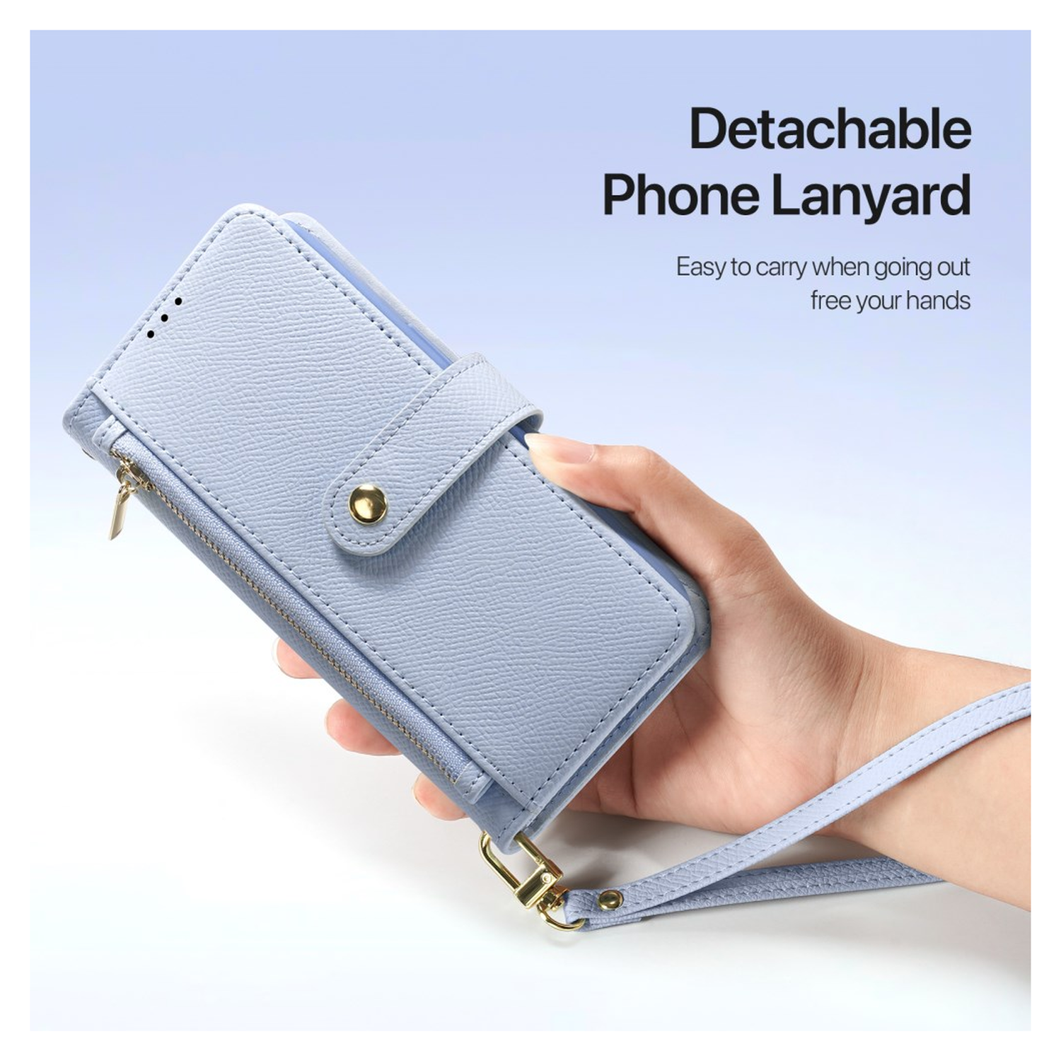 Dux Ducis Lawa Apple iPhone 17 Hoesje 2-in-1 Wallet Book Case MagSafe Blauw afbeelding 6