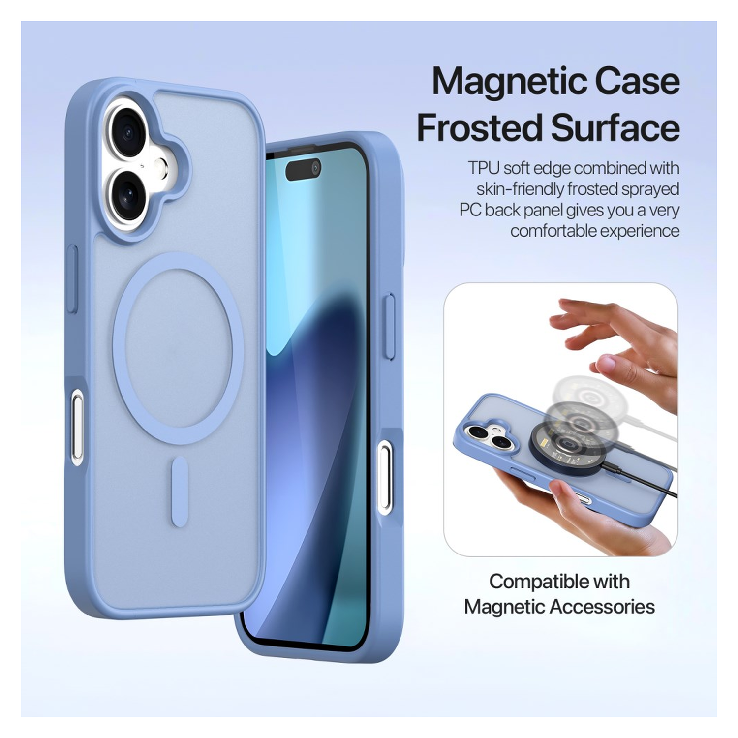 Dux Ducis Lawa Apple iPhone 17 Hoesje 2-in-1 Wallet Book Case MagSafe Blauw afbeelding 8