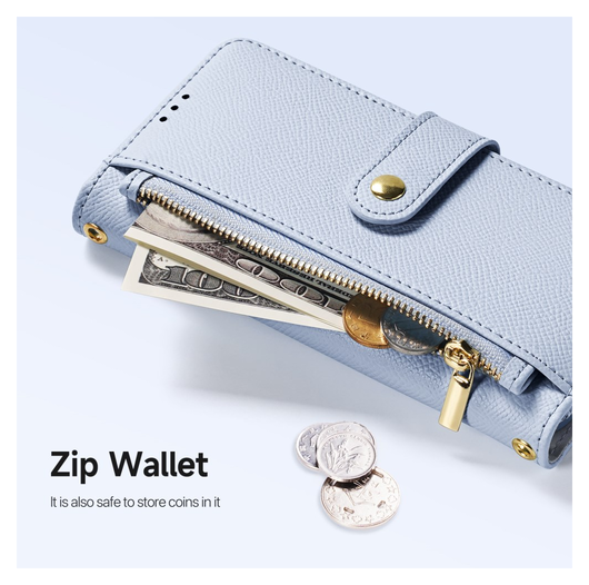 Dux Ducis Lawa Apple iPhone 17 Hoesje 2-in-1 Wallet Book Case MagSafe Blauw afbeelding 10