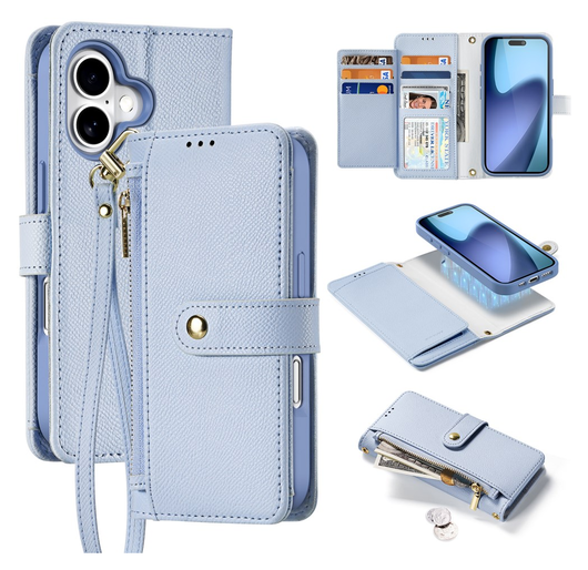 Dux Ducis Lawa Apple iPhone 17 Hoesje 2-in-1 Wallet Book Case MagSafe Blauw afbeelding 2