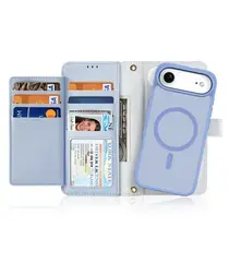 Dux Ducis Lawa Apple iPhone Air Hoesje 2-in-1 Wallet Book Case MagSafe Blauw afbeelding