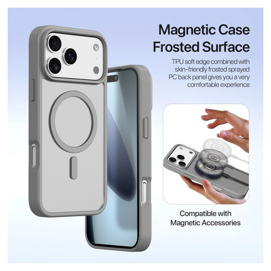 Dux Ducis Lawa Apple iPhone 17 Pro Hoesje 2-in-1 Wallet Book Case MagSafe Grijs afbeelding 8