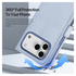 Dux Ducis Lawa Apple iPhone 17 Pro Hoesje 2-in-1 Wallet Book Case MagSafe Blauw afbeelding 4