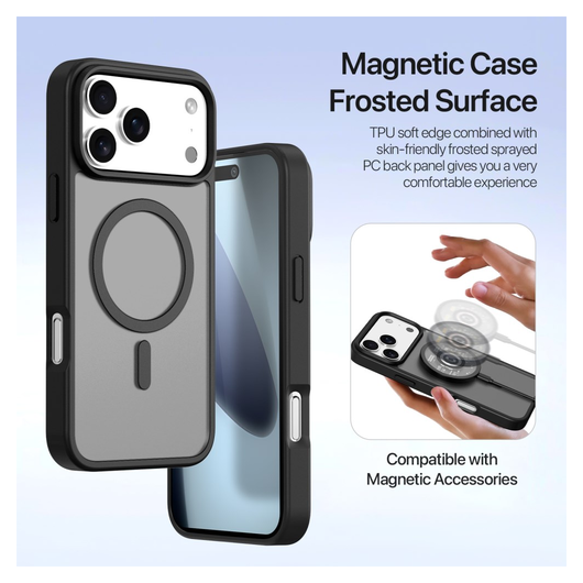 Dux Ducis Lawa iPhone 17 Pro Max Hoesje 2-in-1 Wallet Book Case MagSafe Zwart afbeelding 8