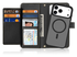 Dux Ducis Lawa iPhone 17 Pro Max Hoesje 2-in-1 Wallet Book Case MagSafe Zwart afbeelding 1