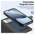 Dux Ducis Lawa iPhone 17 Pro Max Hoesje 2-in-1 Wallet Book Case MagSafe Zwart afbeelding 6