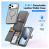 Dux Ducis Lawa iPhone 17 Pro Max Hoesje 2-in-1 Wallet Book Case MagSafe Grijs afbeelding 3
