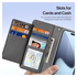 Dux Ducis Lawa iPhone 17 Pro Max Hoesje 2-in-1 Wallet Book Case MagSafe Grijs afbeelding 9